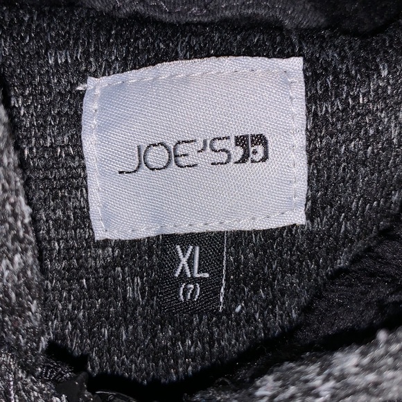 Joe’s Jeans grey fleece warm winter full zip up sweatshirt - Picture 3 of 6